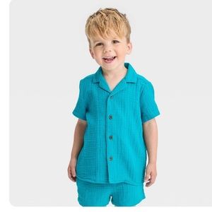 Cat & Jack gauze short set